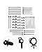 Wiring Harness Clips Assortment Automotive Zipper Clips, Plastic Rivet Grip Zip Ties, Push Pin Clip Auto Body Parts Trim, Snap-Fit Bumper Retainer Fender Liner Door Panel Fastener