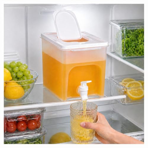 4L Fridge Drink Dispenser with Tap Leak-Proof Water Jug