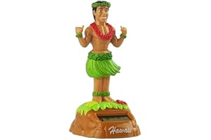 Shaka Hula Man Solar Dashboard Doll