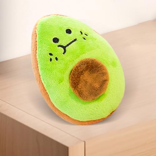 YNPQTDS Avocado Plüsch Für Hunde Plüsch 10x13 cm Haustierplüschspielzeug Plüschspielzeug Für Hunde Weiches Avocado Kauenspielzeug Für Kautraining Welpen Innen Außenbereich