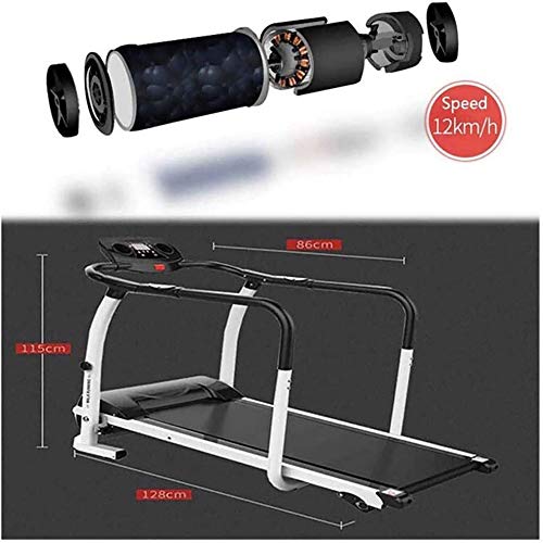 Image of Treadmills Electric Folding Treadmill for Home Folding Treadmill for Home 3 Levels of Inclination Can Be Adjusted Aerobic Fitness for The Elderly Extra Long Handle