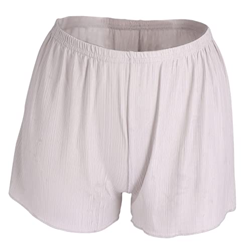 Holibanna Comfortable Ice Silk High Waist Leggings Safe Bodysuit Underskirt Shorts Grey