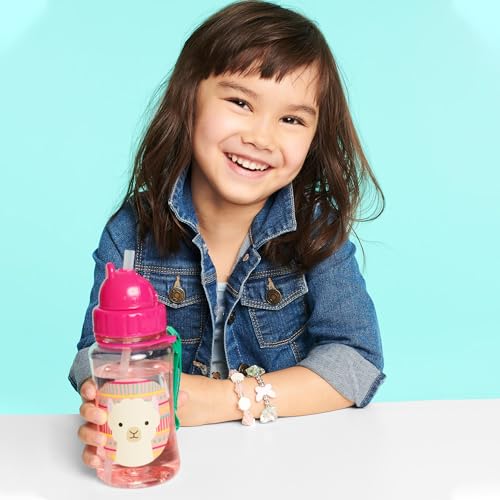 Image of Skip Hop Toddler Sippy Cup with Straw, Zoo Straw Bottle with Tritan Renew, 12 oz. Octopus