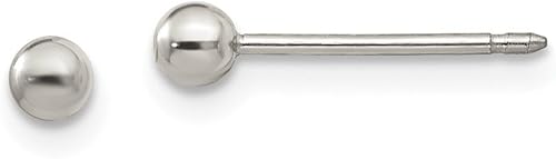 Pendientes de bola de titanio de 0.118 in, Titanio, 0