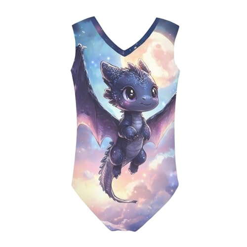Image of Girls Swimsuits Size 3-14 Kids Summer Sleeveless One Piece Bathing Suit Beach V-Neck