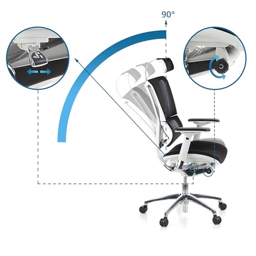Hjh Office 652805 Ergonischer Bürostuhl ErgoHuman Slim