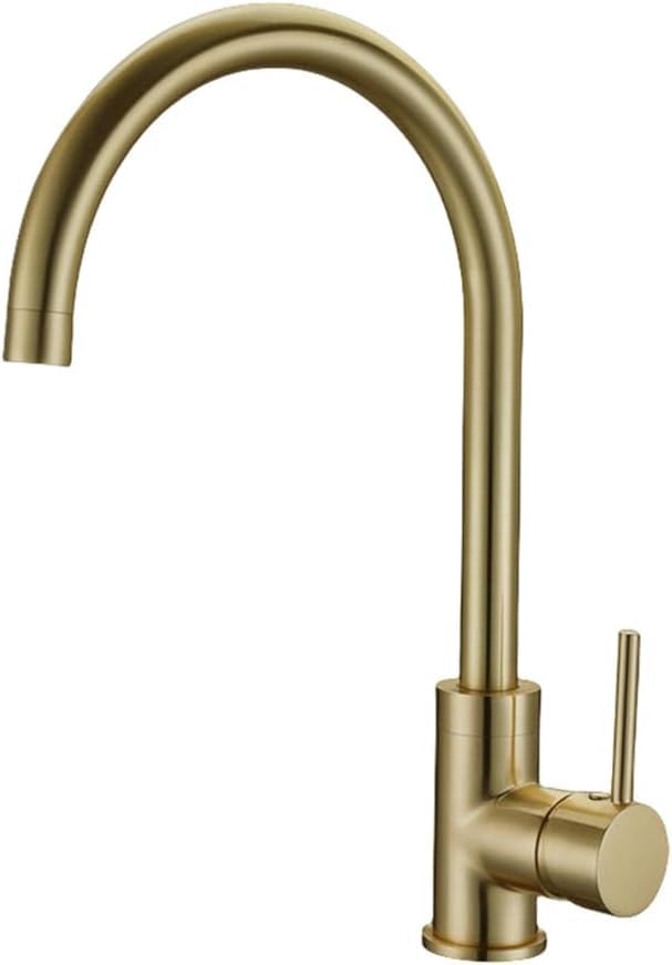 Robinet en laiton haut de gamme élégant avec mitigeur de cuisine orientable