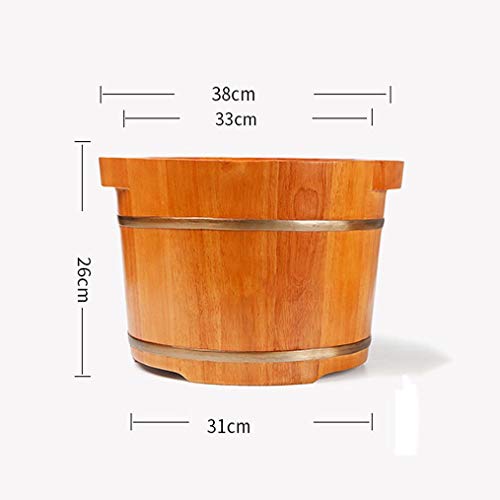 Bañera de pie de madera para pedicure con tapa y masaje miniatura 2