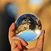 JIHUI Crystal Ball, K9 Crystal Ball Clear 3-1/5 Inch （80mm） with Crystal Stand and Pouch for Decorative Photography Prop