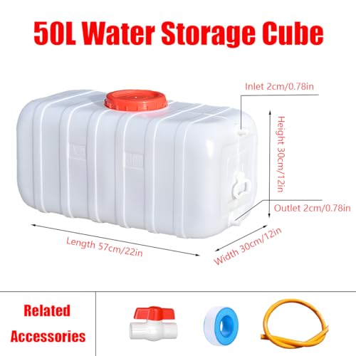 Contenedor de agua de plástico de grado alimenticio con grifo, a prueba de fugas, portátil para aventuras al aire libre