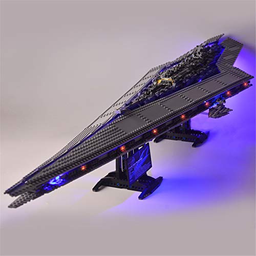 ADMLZQQ LED-Licht-Kit für Lego 10221, Lichtset kompatibel mit Star Wars Super Star Destroyer Building Blocks Modell… – Bild 3