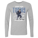 500 LEVEL Jonathan Toews Winnipeg Player Name Long Sleeve Shirt (Heather Gray, Small)