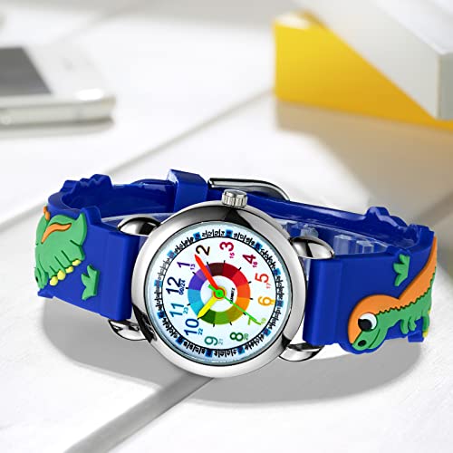 KDM Kinderhorloge jongens meisjes waterdicht kinderen leerhorloge oplichtend kinderen meisjes kinderhorloge leren… - Image 5