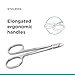 Staleks PODO 21 Podology Scissors-Style Nippers – 7 mm Beveled Straight Blades Without Heel – Enhanced View for Foot Care Work