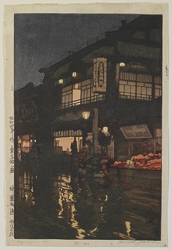 Affiche impression prints toile Kagurazaka Dori peinture décoration salon