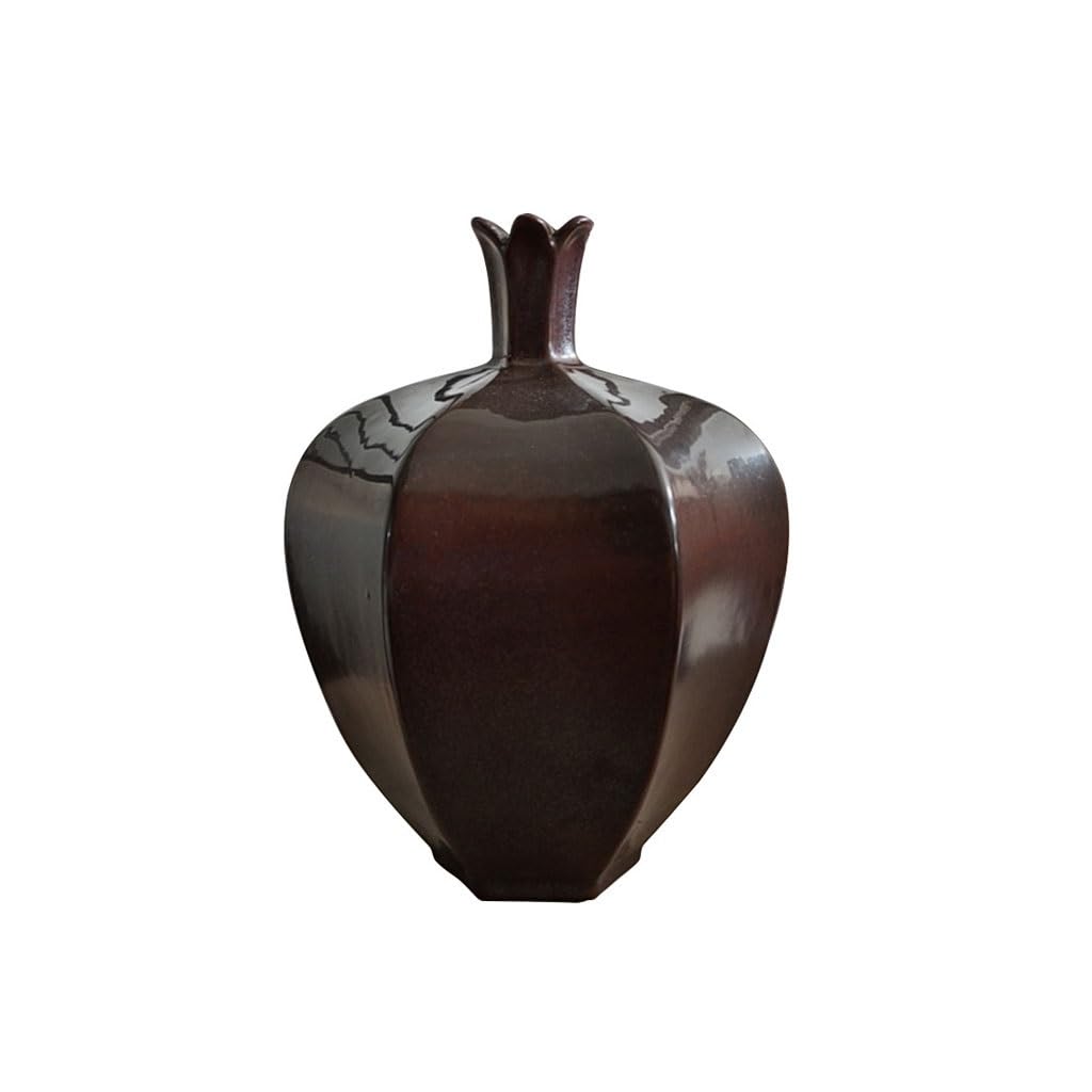 EINES Chinese Style Home Flower Arrangement Dried Desktop Coffee Table Ceramic Vase Ornaments