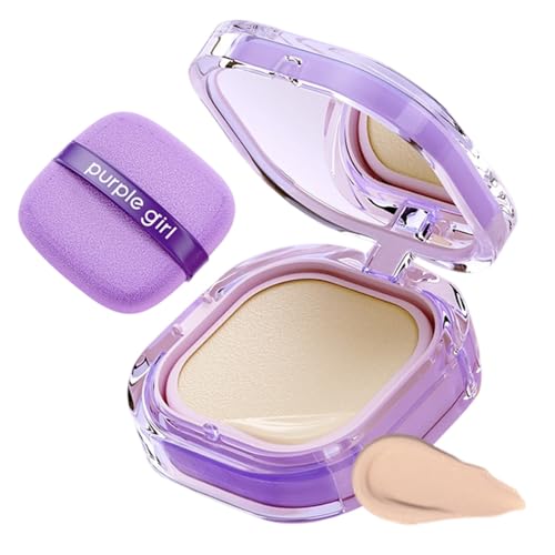 Full Coverage Creamy Foundation 2026 New 24h Long-Lasting Waterproof Matte Finish High Coverage Blemish-Free Base For Oily/Dry/Combination Skin Travel-Friendly Compact (Natural)