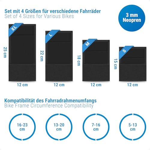 Siegvoll Fahrrad Rahmenschutz mit 4 verschiedenen Größen – Ansicht 2