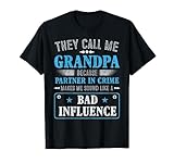 Fathers Day - They Call Me Grandpa Because Partner In Crime T-Shirt