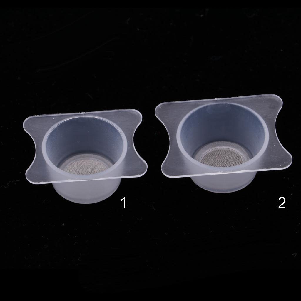 Tazza filtro per vernice aerografo accessori 2 pezzi tazza purificante vernice strumenti modello acciaio inox PP bianco