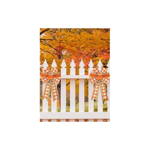 2 Pieces Fall Bows for Wreath, Thanksgiving Wreath Bows White Orange Buffalo Plaid Bows Natural Burlap Bows Bows for Front Door Trees Topper Autumn Thanksgiving Decorations Supplies