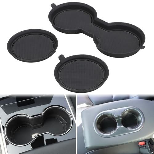 Auovo portavasos 3D para Tesla Model 3 y Model Y 3 piezas miniatura 1