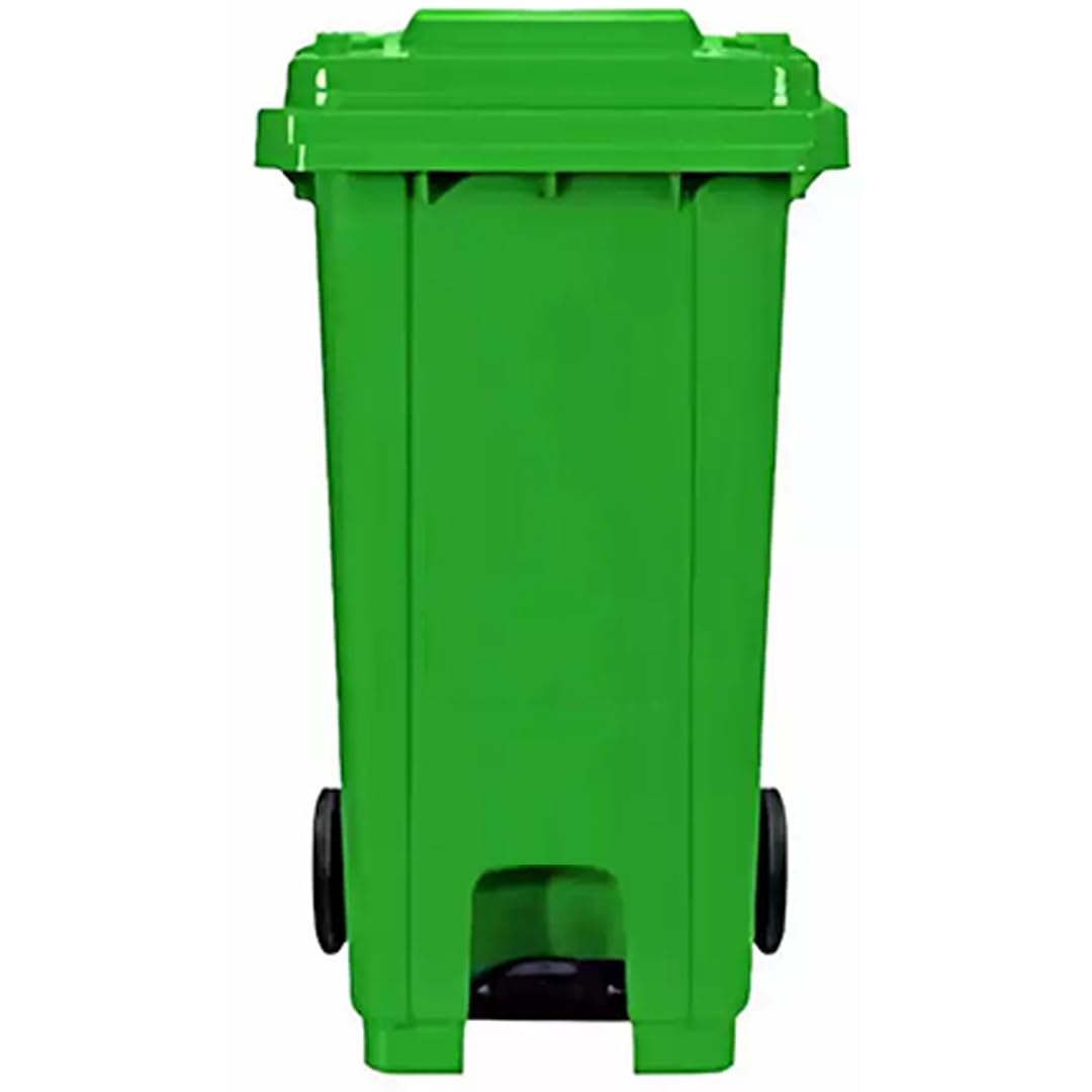 Commercial Wastebask Container,Wheeled Outdoor Garbage Can,Included Lid,for Indoors/Outdoors/Garages/Homes/Commercial Facilities(Black,240L)