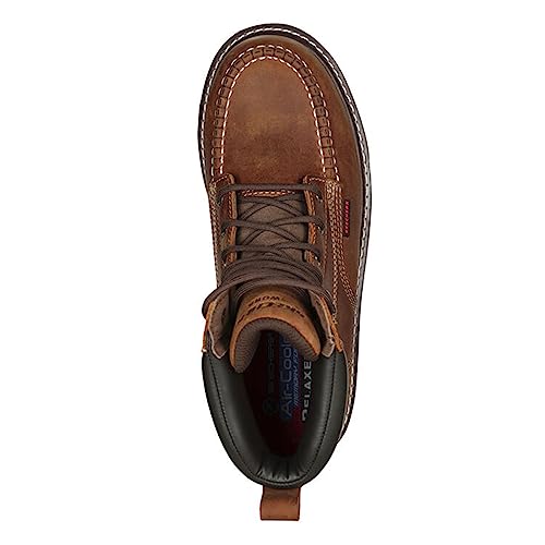 Skechers Work Kadmiel-Bennot-200180 Men's Boot, 7.5 D(M) US, Dark Brown