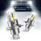 SEALIGHT 高輝度H4 LEDヘッドライト【30000LM・6500K・50W】 32連7535 CSP Hi/Lo切替 LEDチップ キャンセラー内蔵 DC9V-16V 車検対応 1:1サイズ 無極性＆ポン付け 三重放熱 60000時間長寿命 IP67防水 車/バイク 2個入り 2年保証 S1pro-H4