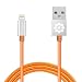 iPhone 6S Charger, Apple Certified iPhone Cord, F-color 3.3ft Braided Cable iPhone 6 Charger 8 pin Lightning Cable for iPhone 6S 6 Plus 5S 5C 5 iPad 4 Air 2 mini 4 iPad Pro, iPhone SE, Orange