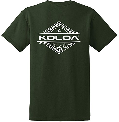 Koloa Surf Diamond Thruster Surfboards Logo Cotton T-Shirts in Reg, Big and Tall