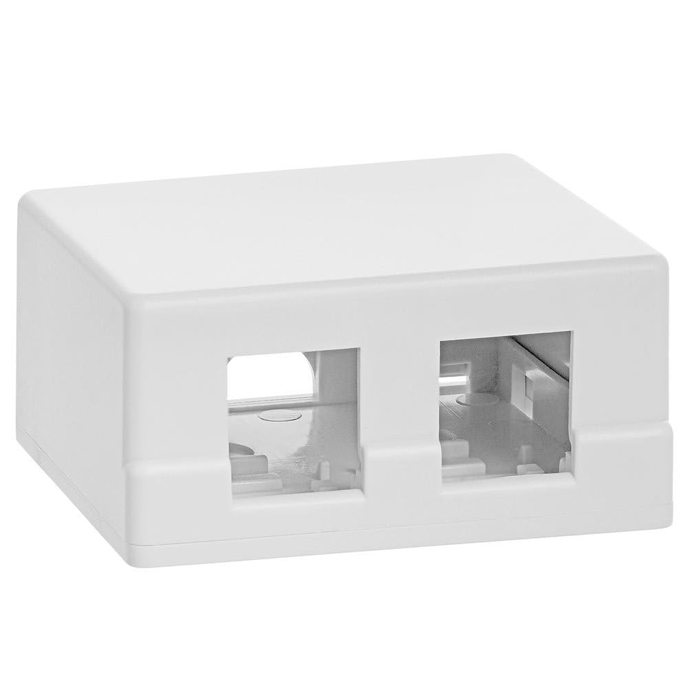 専用 2box Amazon.com: Cmple - 2 Port Keystone Jack Surface Mount Box, Dual