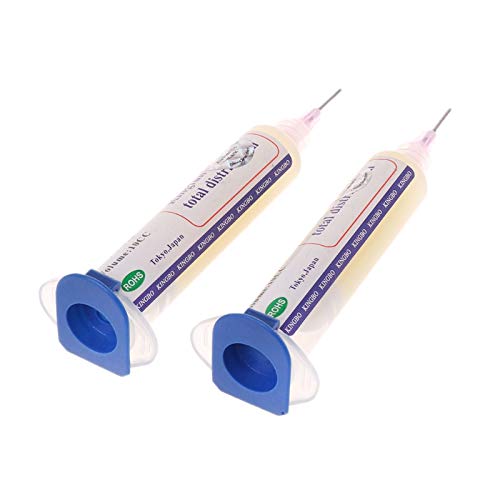 JPONLINE 2 Pcs 10CC RMA-218 BGA Reballing No-Clean Repair Solder Flux Paste With Needles #Aug.26 HIGHT QUALITY