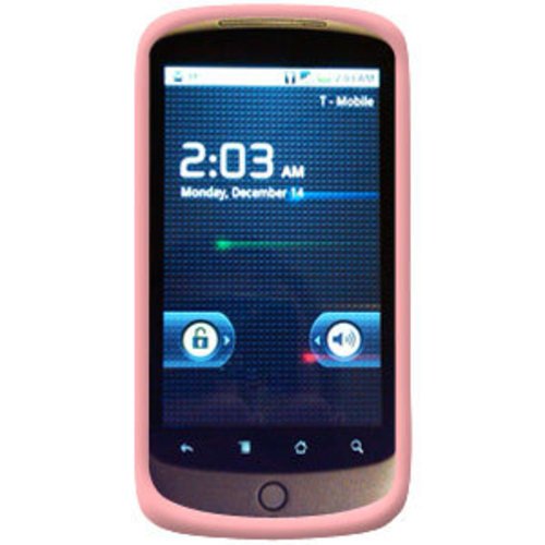 Amzer Silicone Skin Jelly Case for Google Nexus One PB99100/HTC Nexus One - Baby Pink