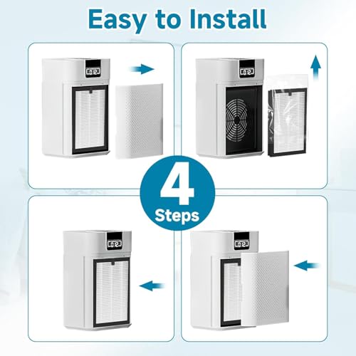 Image of Premium Replacement High Performance Filter Compatible with Honeywell HAC25M1201W, A5 and I8 Air Purifier. Compound Filter with HEPA and Activated Carbon