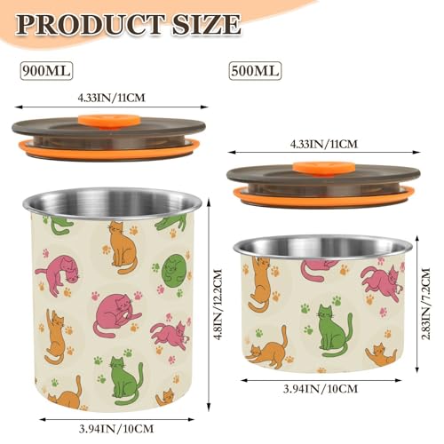 Contenedor de Café de Acero Inoxidable 900ml DOMIKING miniatura 2