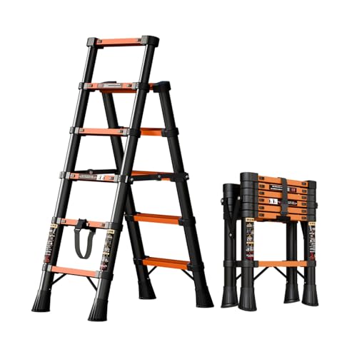 6 Step Ladder with Handgrip,Telescopic Ladder for 12 Feet High...