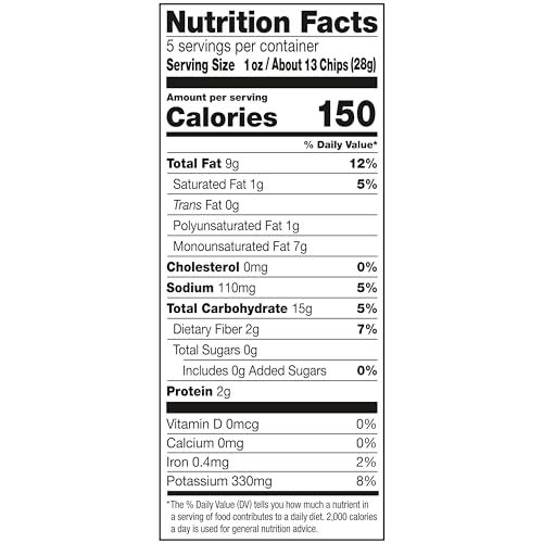 Image of Kettle Brand Potato Chips, Sea Salt, 5 Ounce (Pack of 8)