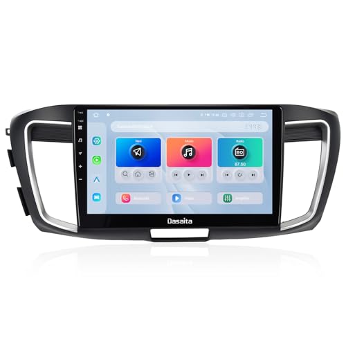 Dasaita 8GB+256GB Head Unit for Honda Accord 2013-2017, 10.2'' Android 13 Car Stereo, Wireless Carplay Android Auto, Plug & Play GPS Navigation, Voice Control, 18FM/12AM Radio