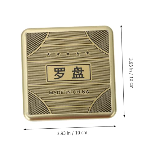 Brújula de bolsillo Wakauto Feng Shui 10 cm metálica portátil miniatura 2