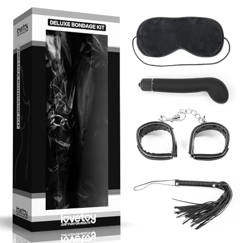 Kit Bondage Deluxe avec vibromasseur noir