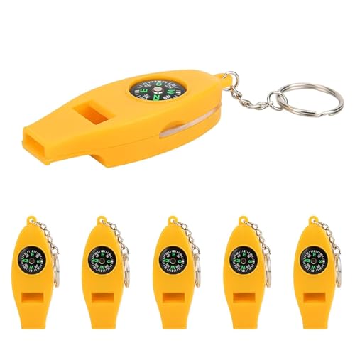 Silbato Multifuncional 4 en 1 para Camping 5PCS miniatura 1