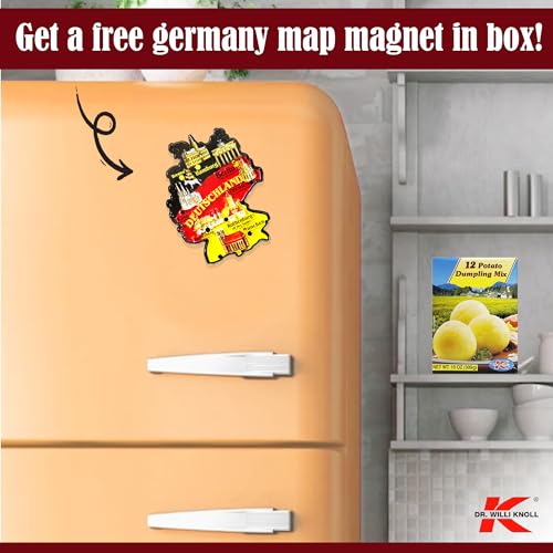 Dr. Willi Knoll 12 Potato Dumpling Mix -10oz, Bundled With German Magnet