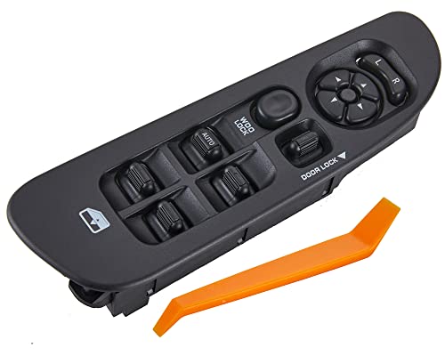 ZAPOSTS Power Window Switch Fits for 2002-2010 Dodge Ram 1500 2500 3500 2001-2004 Dodge Dakota Driver Side Control Door vidrios Master Switch OEM 56049805AB.Black Panel