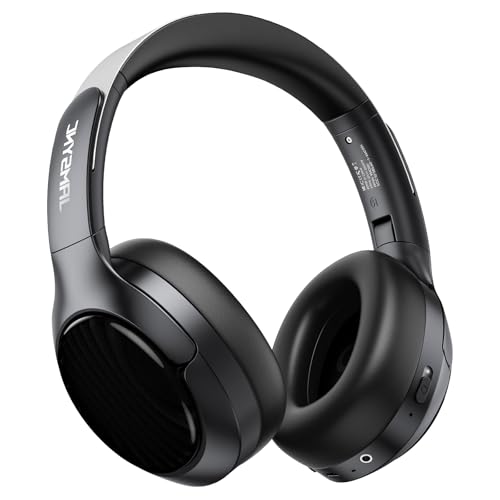 Image of Noise Cancelling Headphones Wireless Bluetooth 6.0, Over Ear ANC Headphones with 120H Battery, Hi-Res Audio, Transparency Mode, Deep Bass, Memory Foam Ear Cups for Airplane Travel Office Home