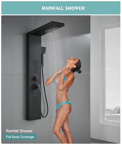 Luxury Bathroom Shower Panel Tower