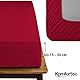 Komfortec Mikrofaser Spannbettlaken 160x200 cm – Weiches Spannbetttuch mit Rundumgummi – Fitted Sheet für Matratzen bis 30 cm – Rot – Oeko-Tex – Pflegeleicht & Hautfreundlich – 90g/m²