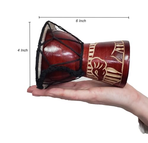 image for Stoneage Arts Djembe Drum Carved Bongo African inspired music also a u
