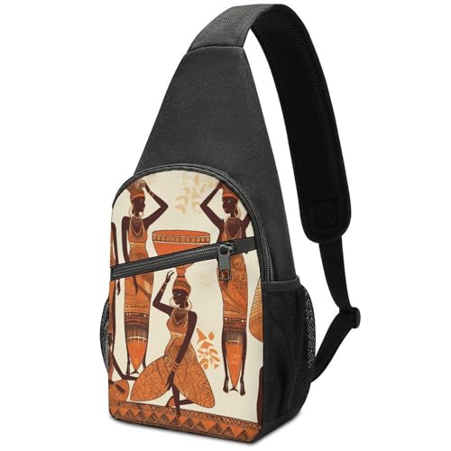 Sling Bag para mujer y hombre mochila pequeña crossbody tribal