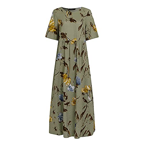 Geerta Women's Plus Size Long Hawaiian Cotton Muumuu Dress - Green Floral Maxi Dress with Fish Tail Hem and Versatile Design at Amazon Women's Clothing store Geerta Women's Plus Size Long Hawaiian Cotton Muumuu Dress - Green Floral Maxi Dress with Fish Tail Hem and Versatile Design at Amazon Women's Clothing store